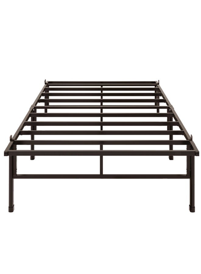 يانارا سرير مفرد منصة معدنية مقاس 90x190 سم مع مساحة تخزين تحت السرير، ارتفاع 35 سم، دعامة فولاذية متينة، تركيب سهل، بدون حاجة لصندوق زنبرك - Image 2